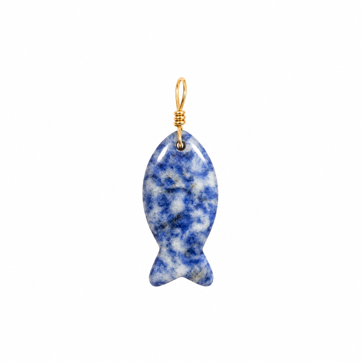 Something Blue Pearl & Fish Necklace