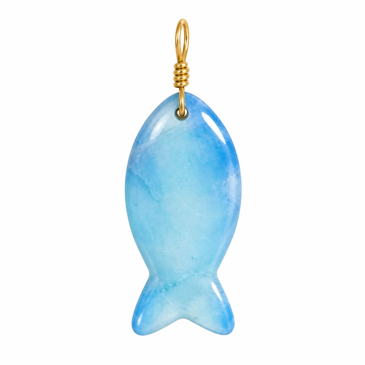 Something Blue Fish Pendant