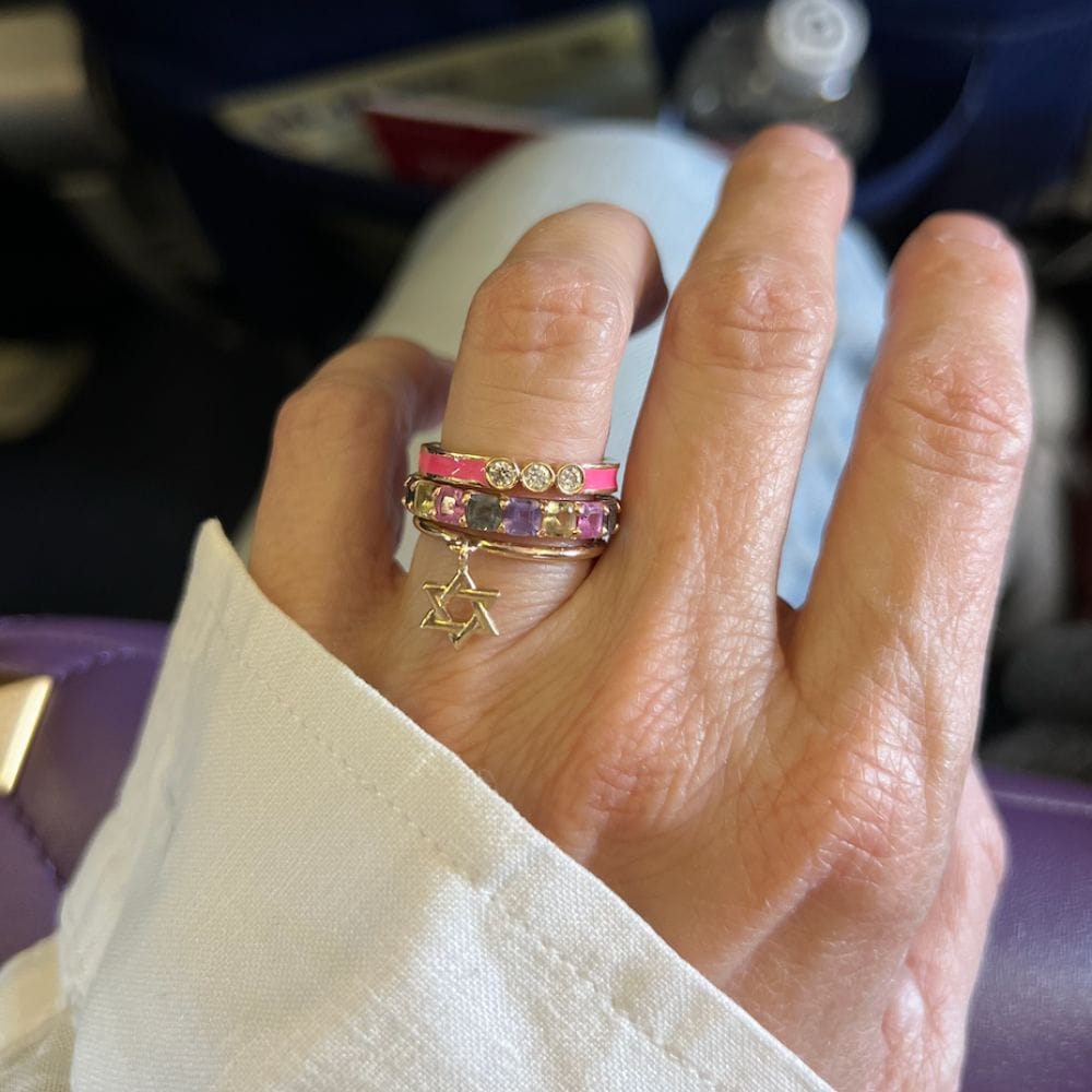 Dangle Magen David RIng
