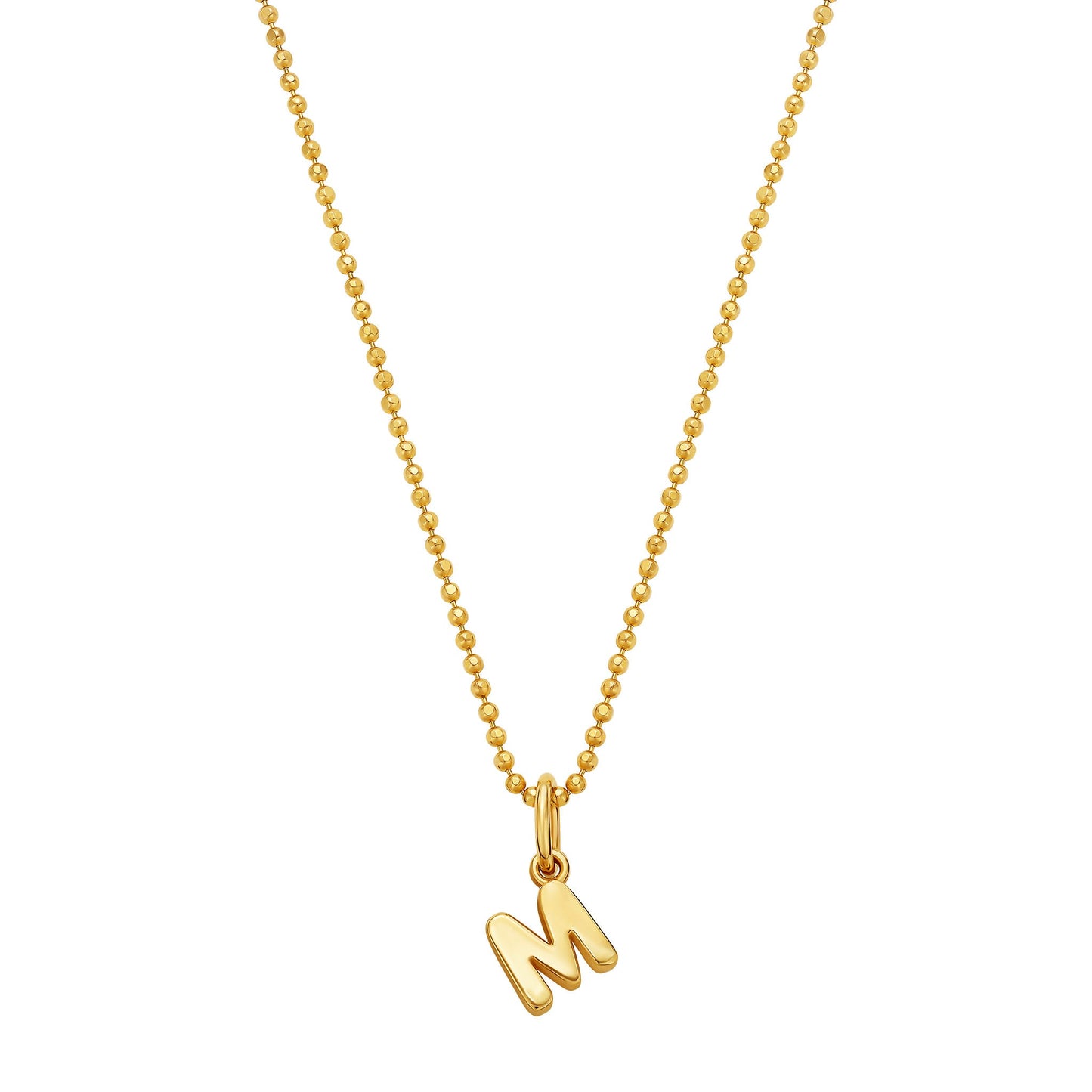 Mini Letter Charm Necklace