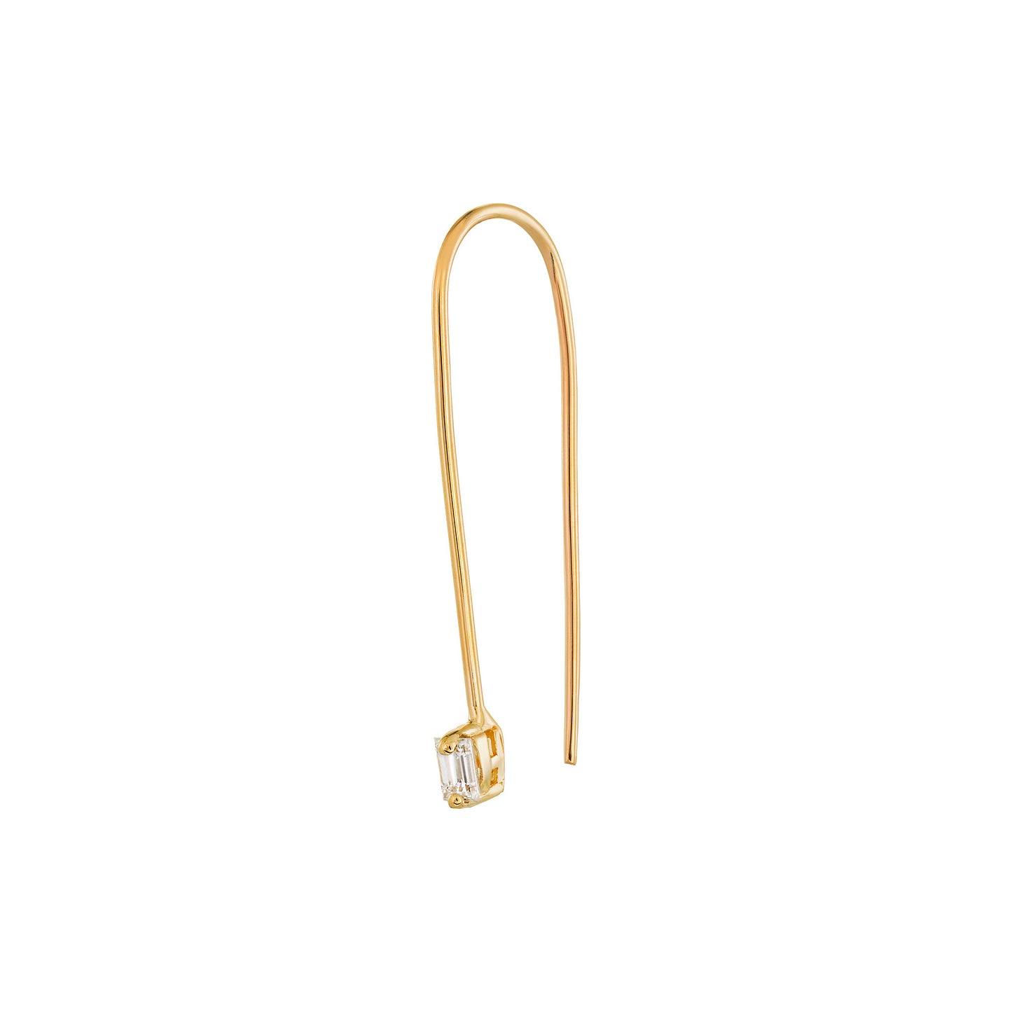 Guera Mini Baguette Wire Stud Earring LeahJessica Jewelry