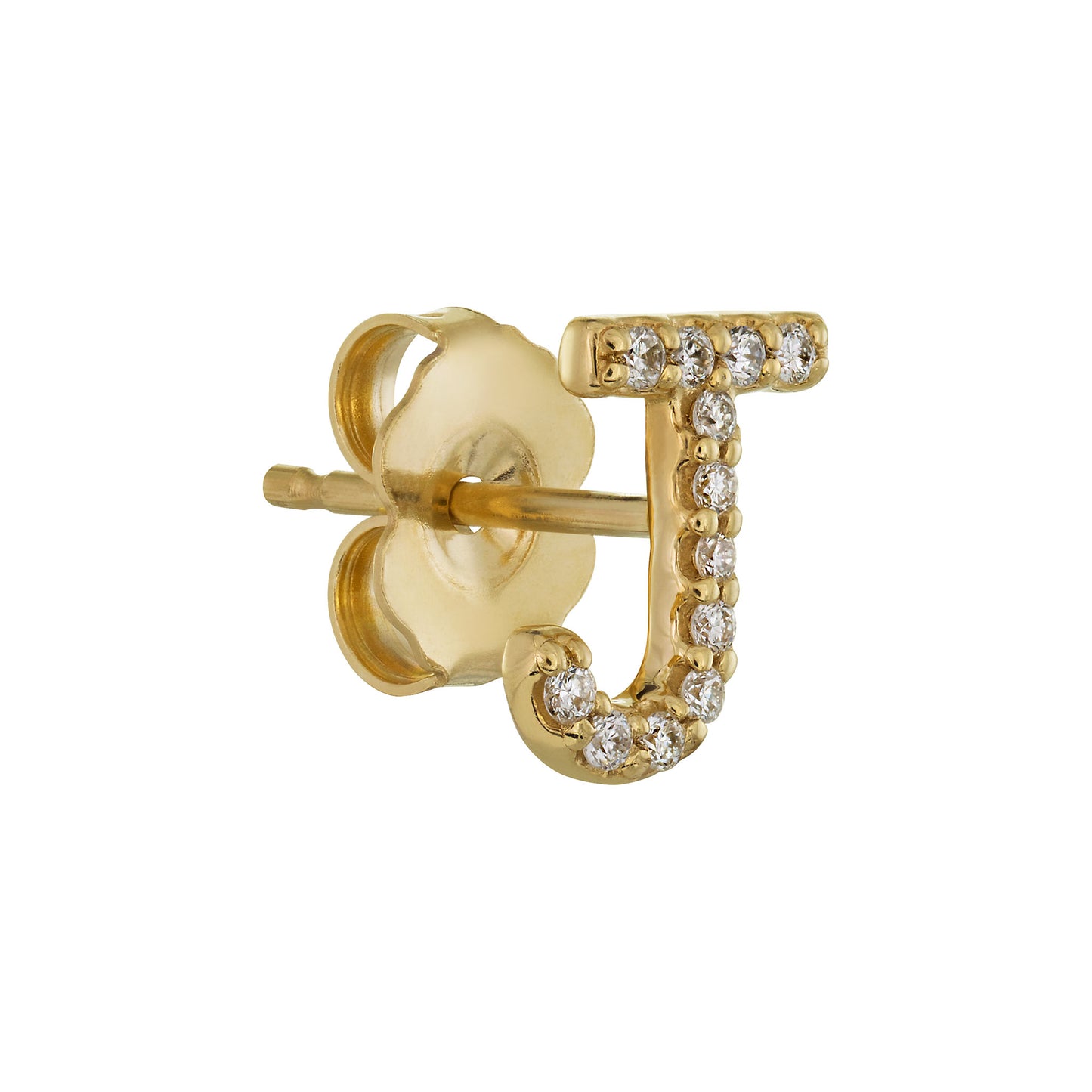 LeahJessica Diamond Letter Stud J