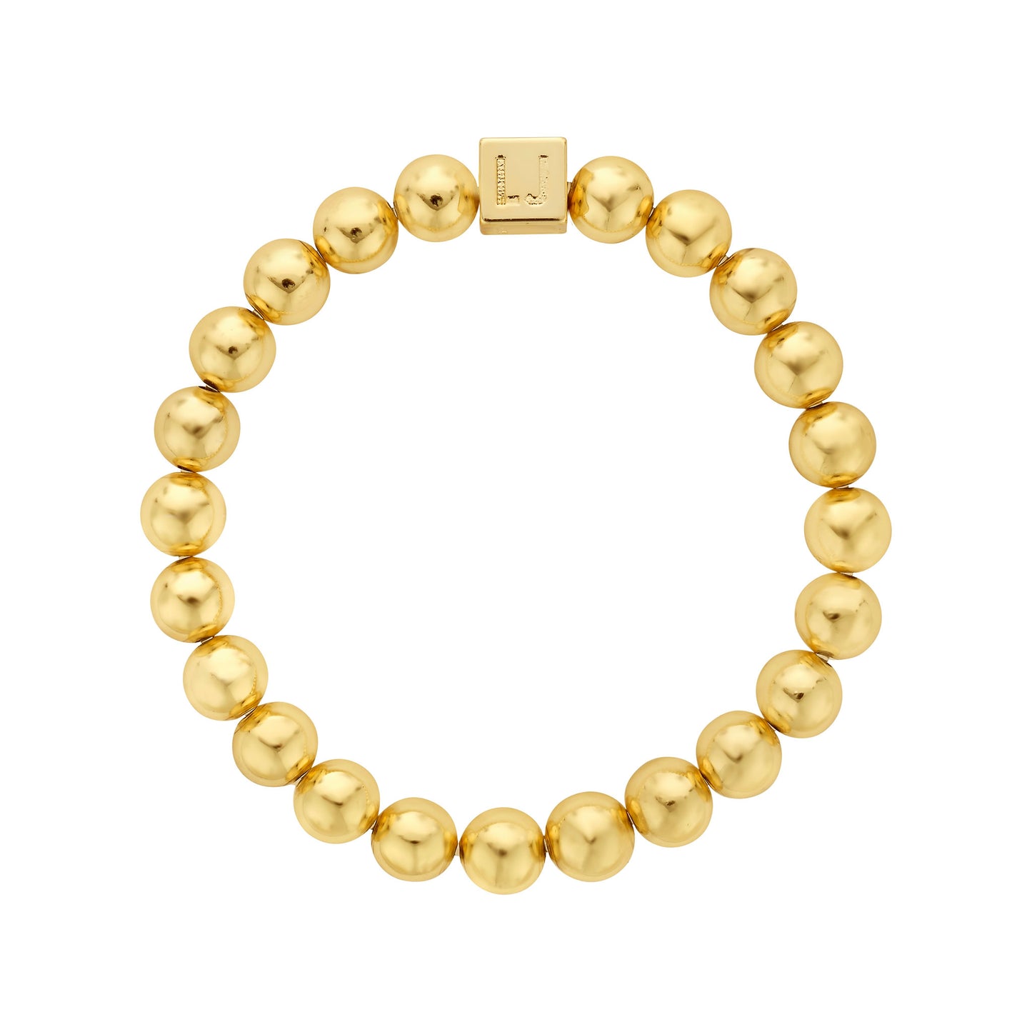8mm Gold Filled Bead Bracelet
