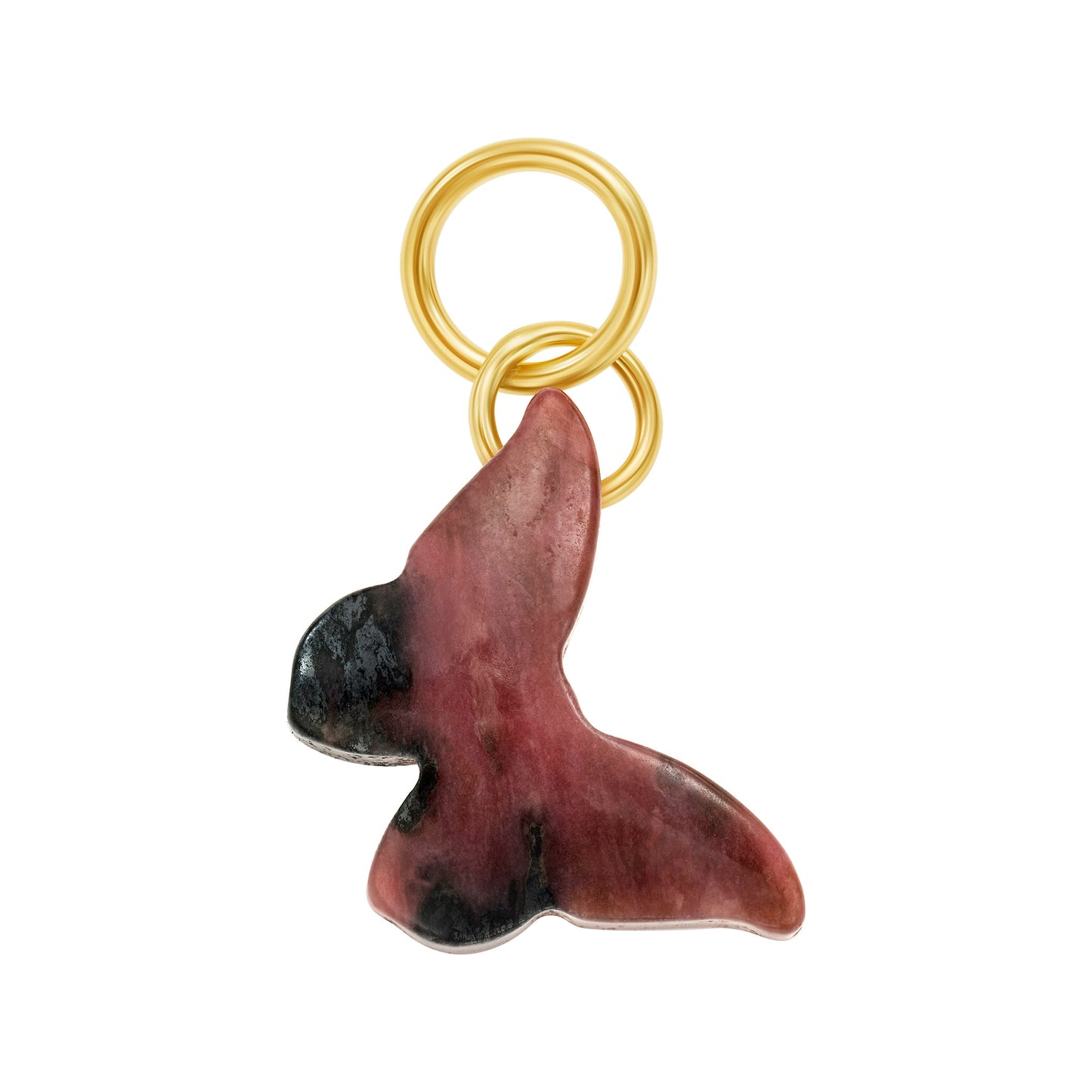 Rhodonite Butterfly Charm | LeahJessica Jewelry