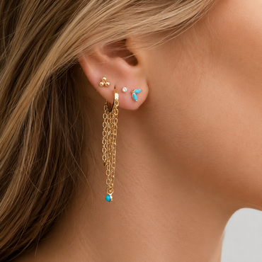 Something Blue Mini Turquoise Stud (Sold Individually)
