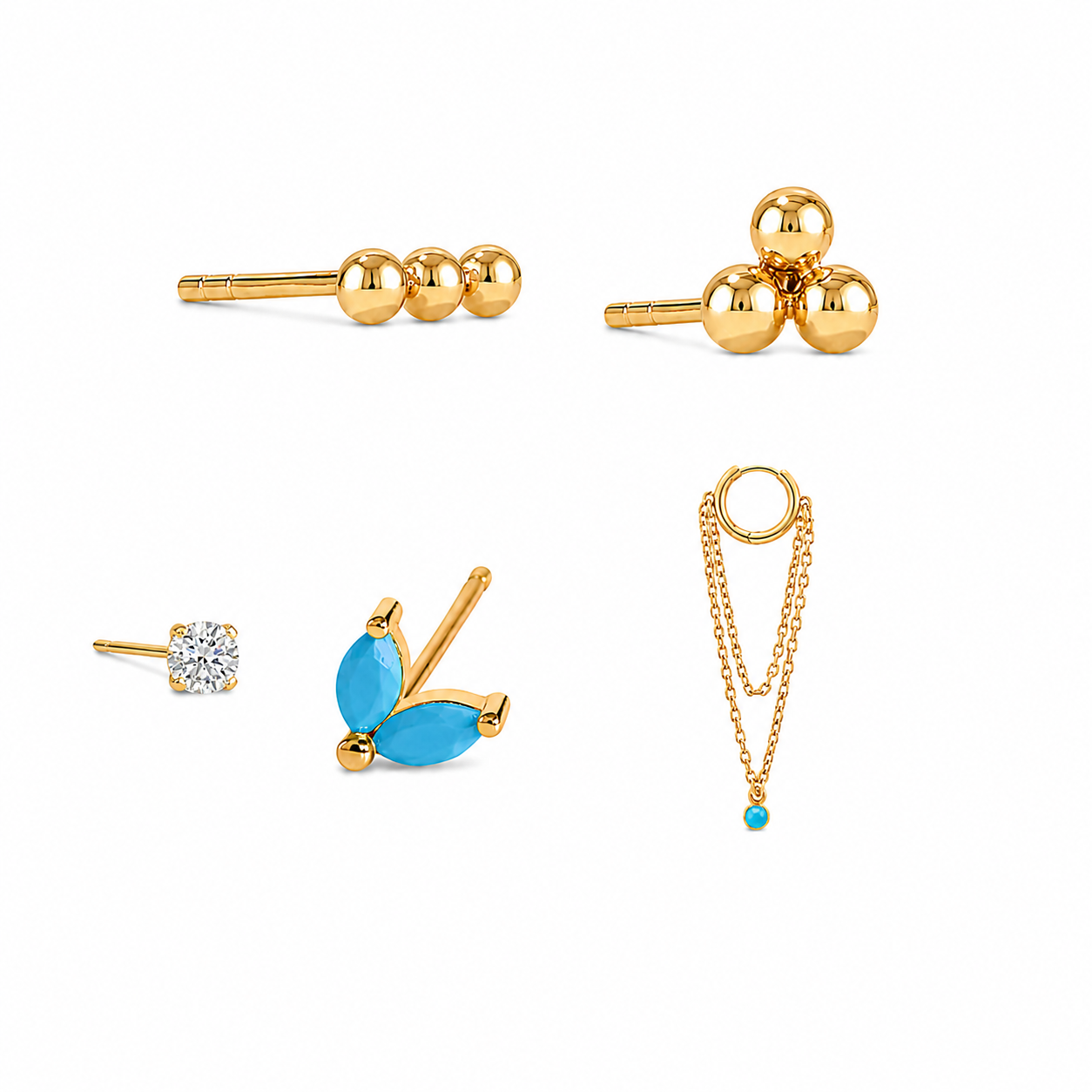 Something Blue Ear Stack Set 2