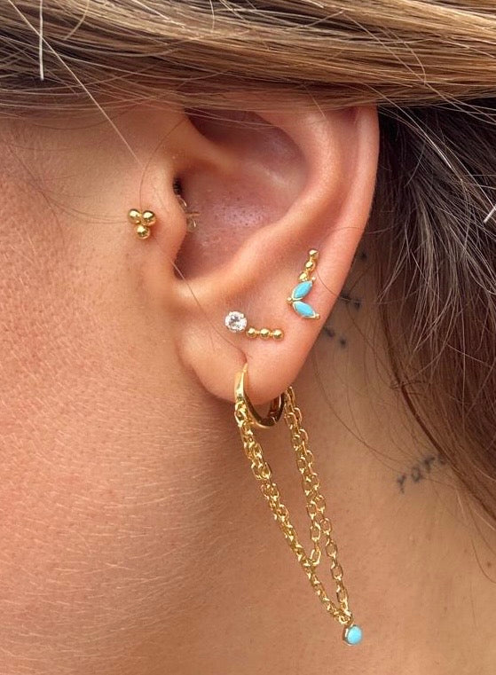 Something Blue Mini Turquoise Stud (Sold Individually)