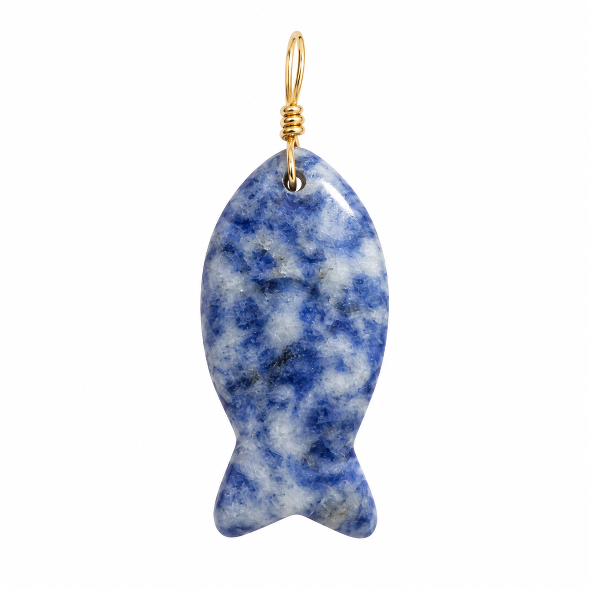 Something Blue Fish Pendant