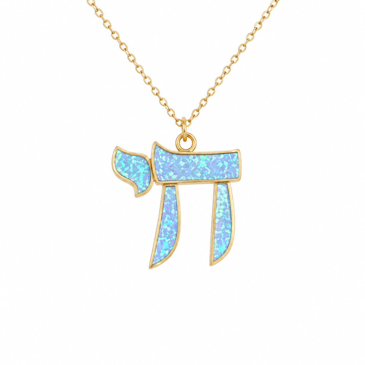 Something Blue Opal Chai Necklace