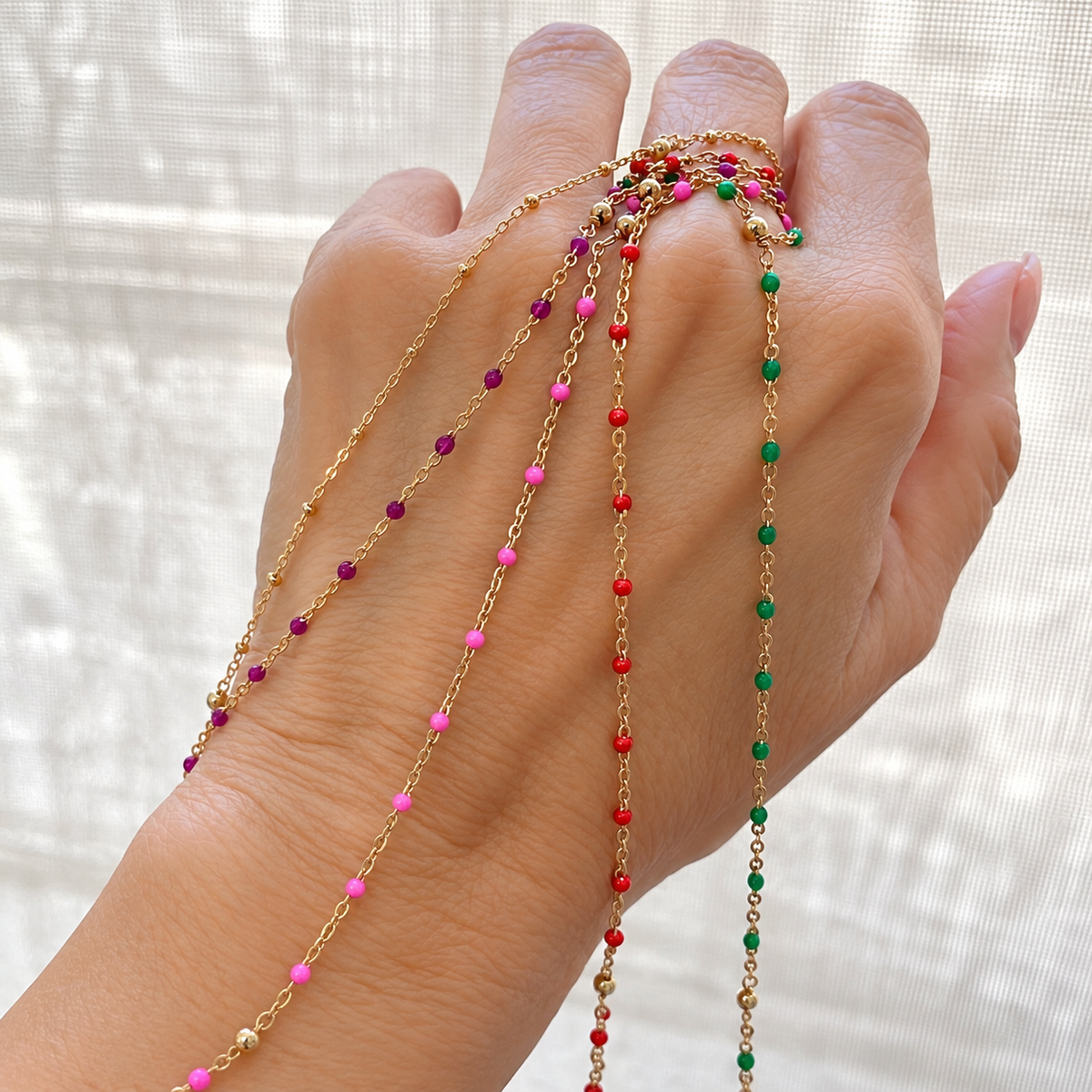 Something Blue Hand Chain
