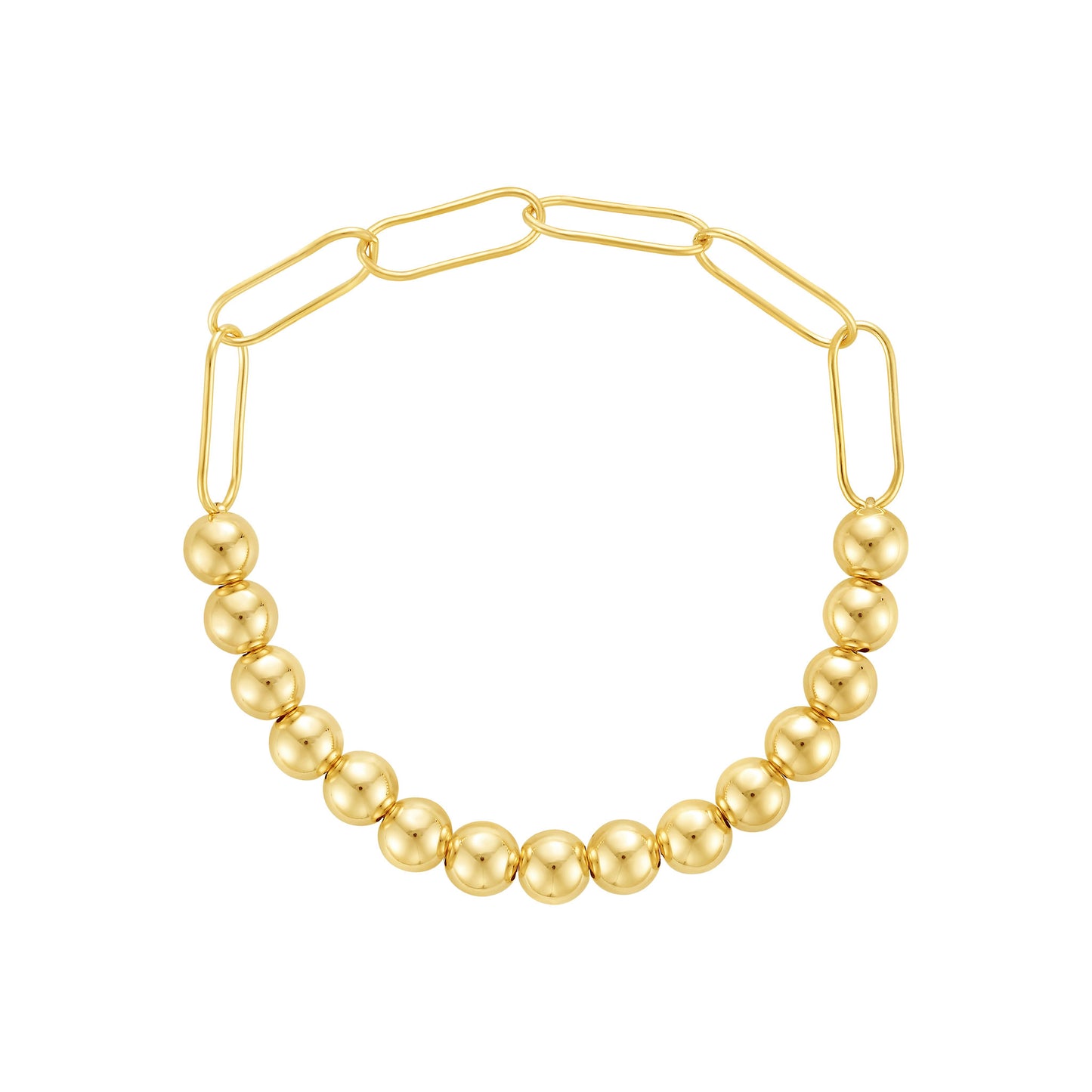 Bead and Link Chain Bracelet | LeahJessica Jewelry