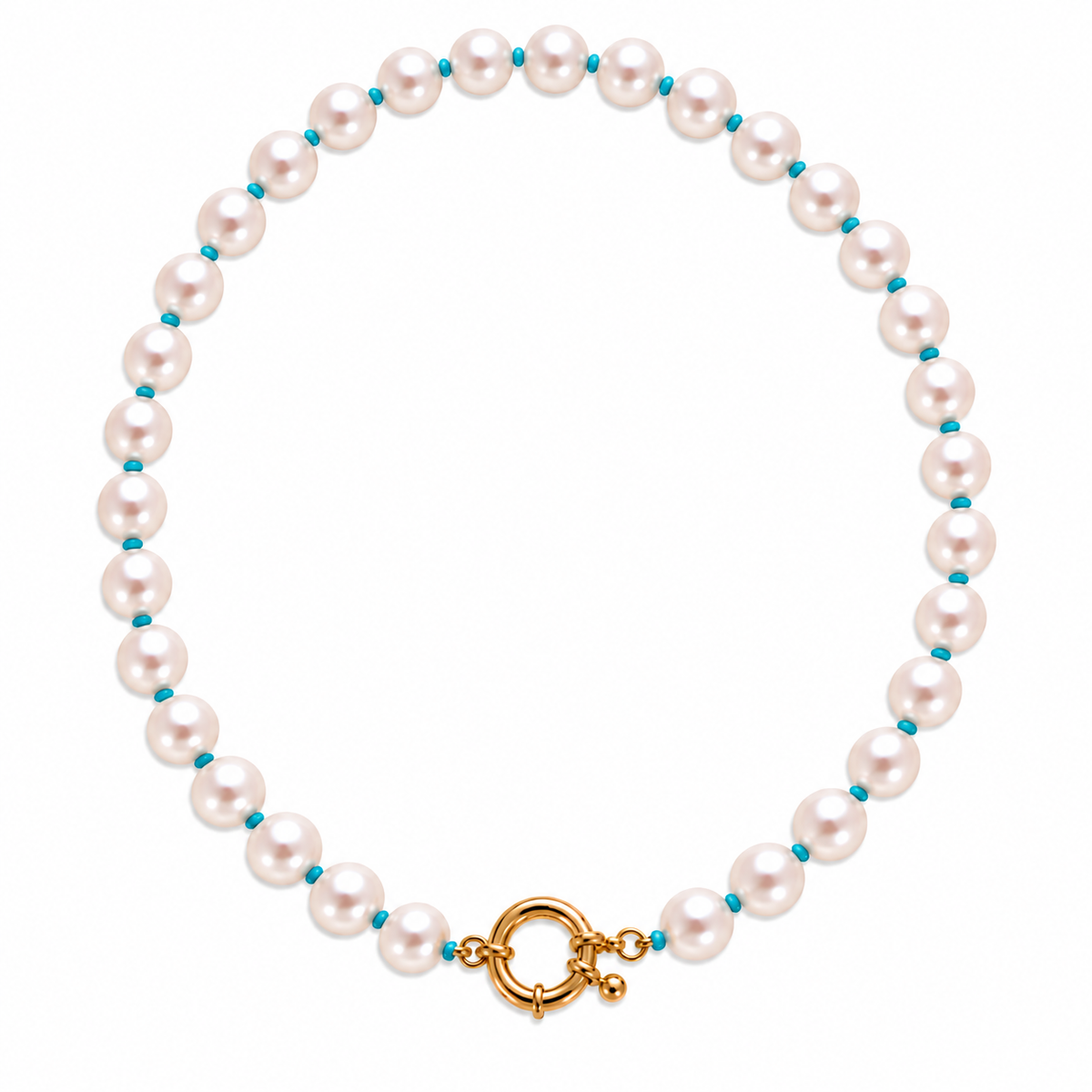 Something Blue Pearl Necklace