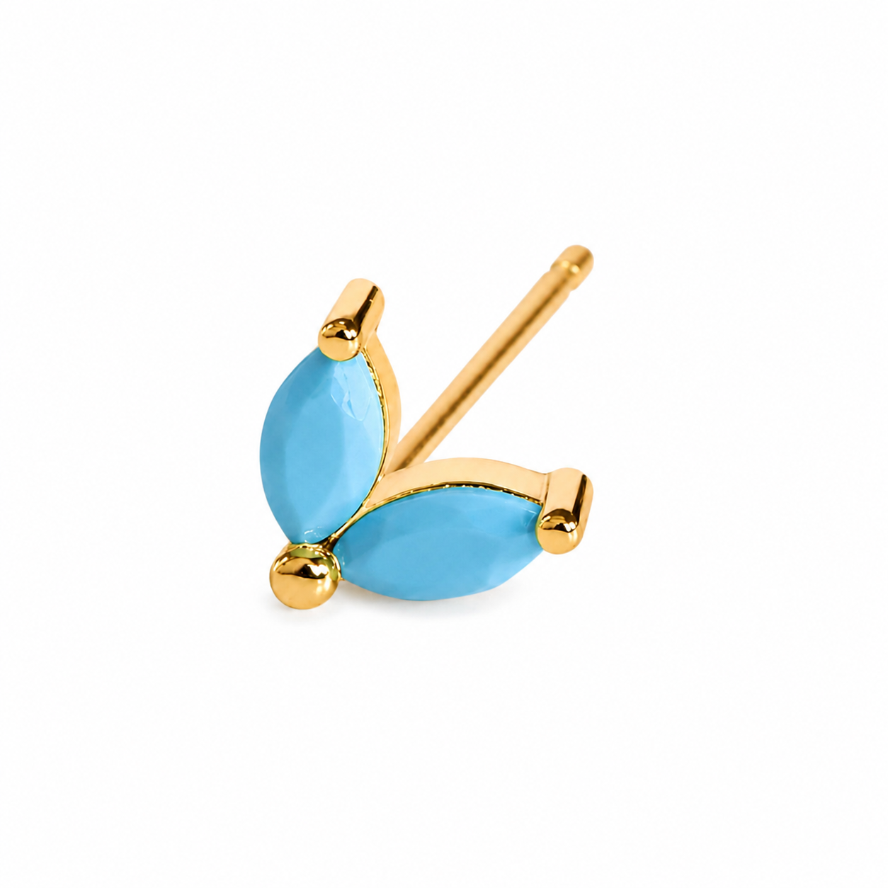 Something Blue Mini Turquoise Stud (Sold Individually)