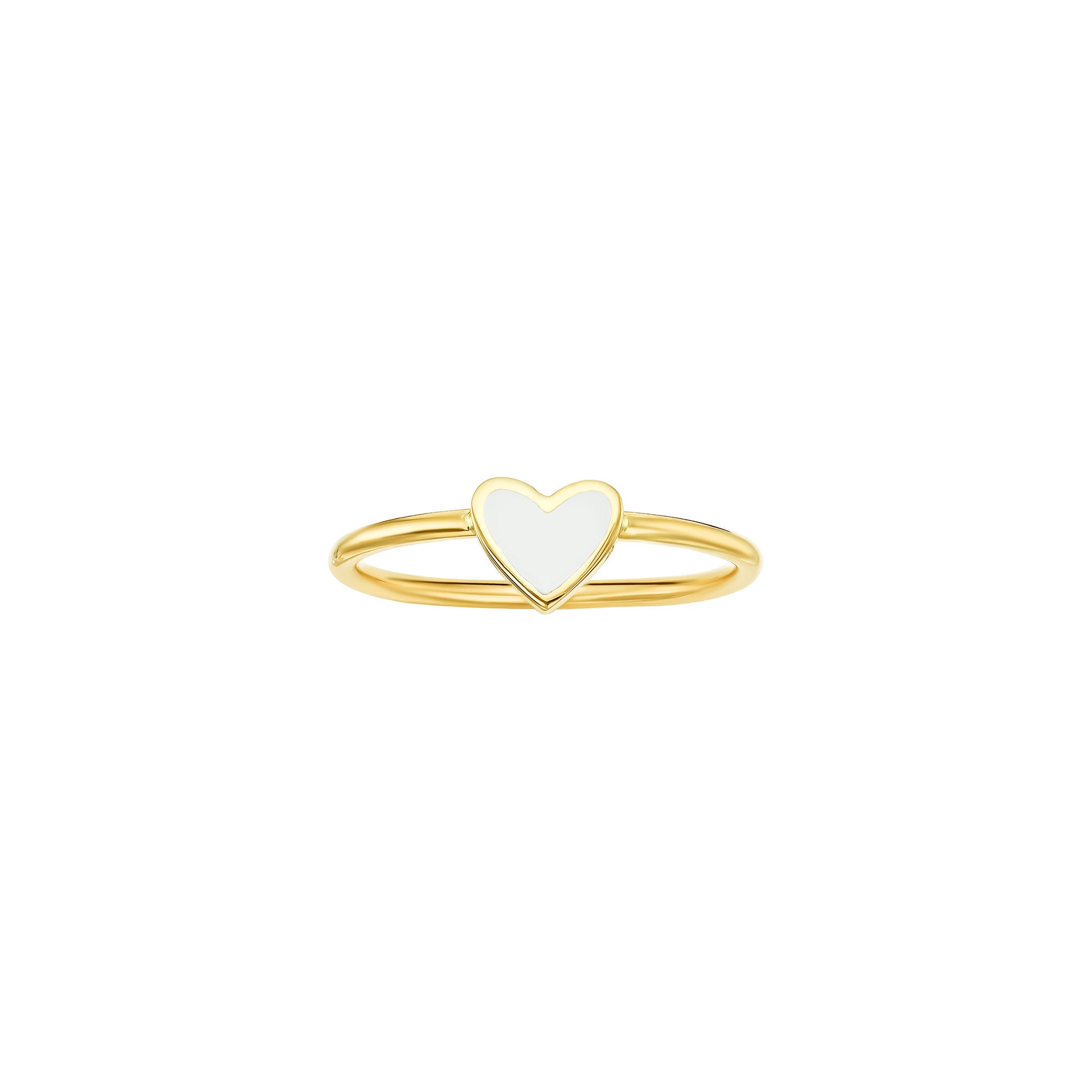 Enamel Corazon Ring