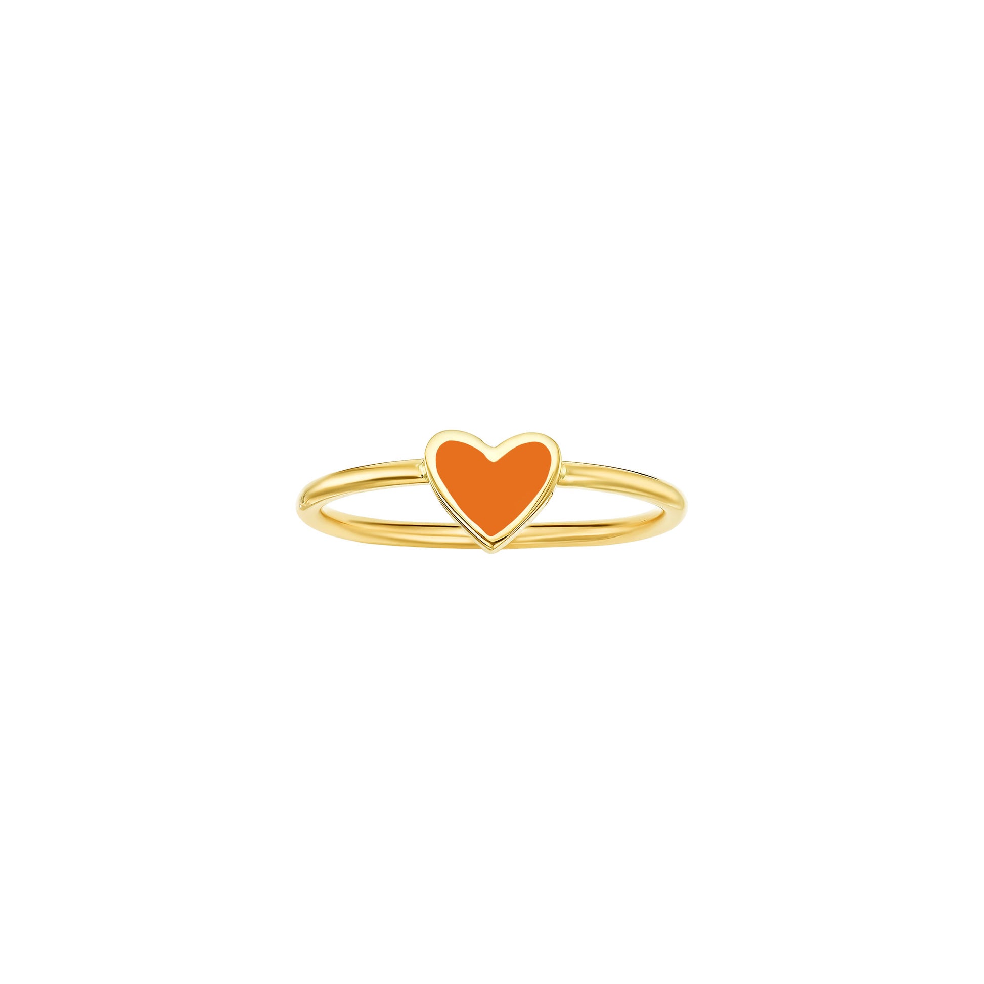 Enamel Corazon Ring