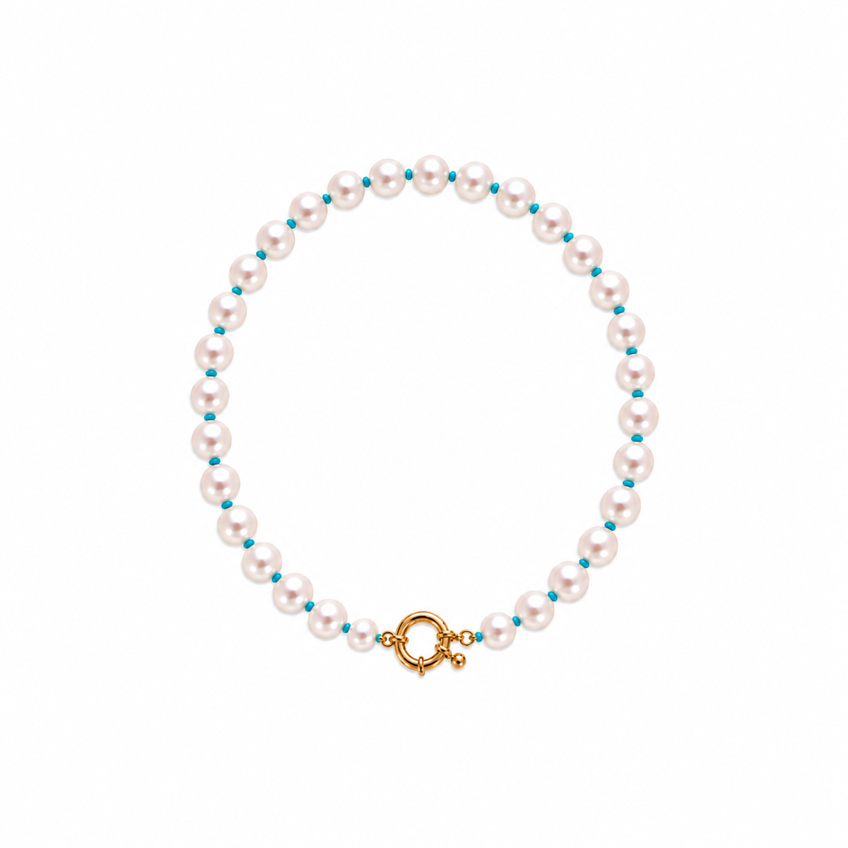 Something Blue Pearl & Fish Necklace
