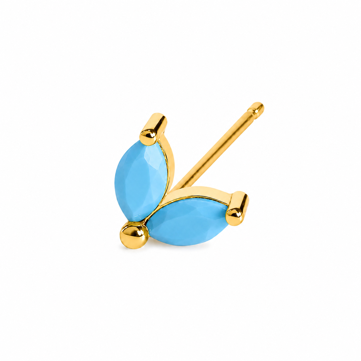 Something Blue Mini Turquoise Stud (Sold Individually)