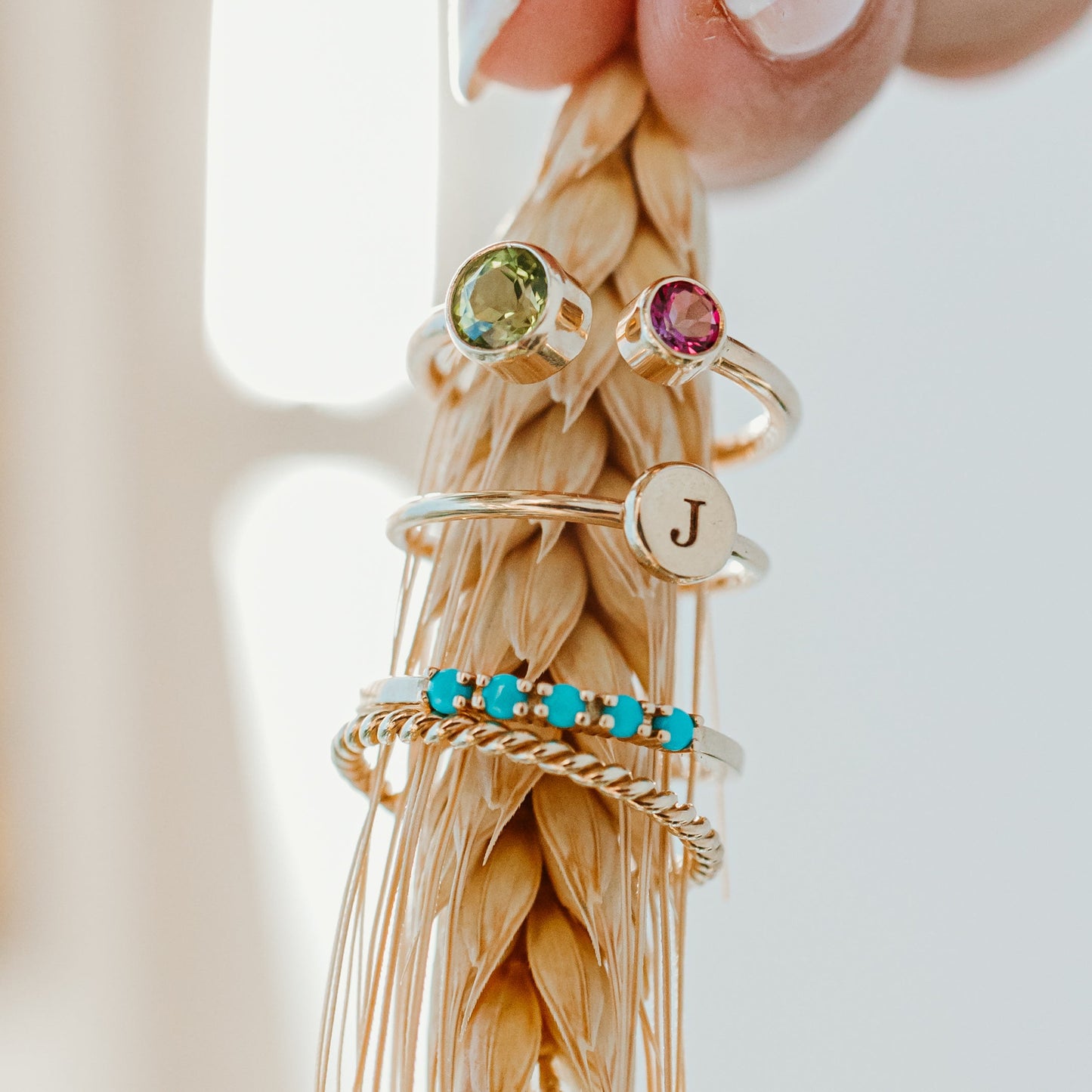 Initial Stackable Ring | LeahJessica Jewelry