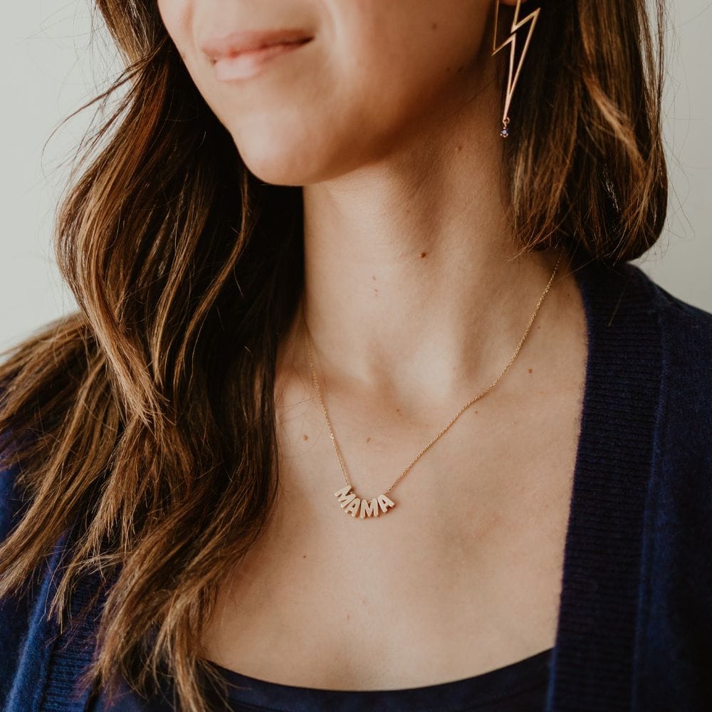 MAMA Slider Necklace | LeahJessica Jewelry – Leah by Leah Singer