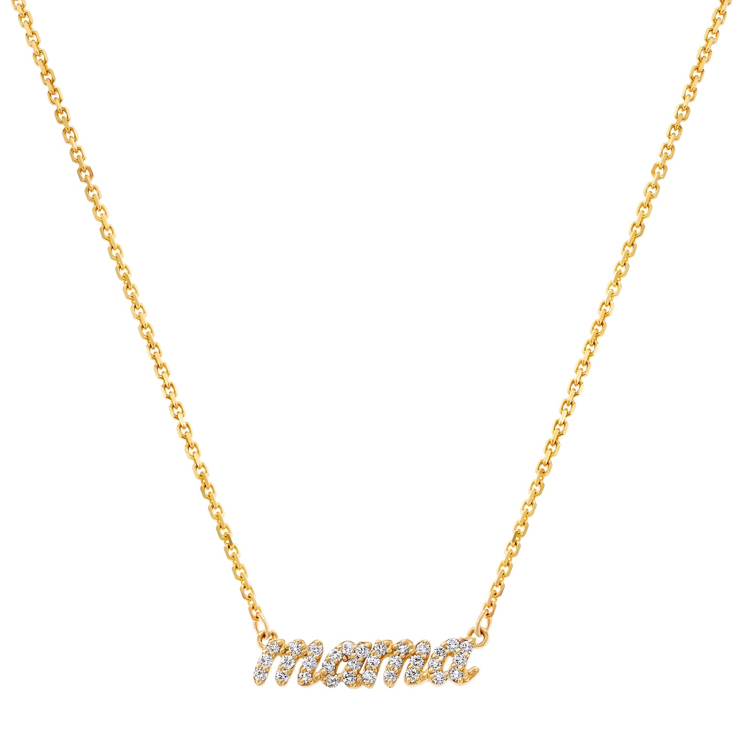 Mini Diamond Mama Necklace