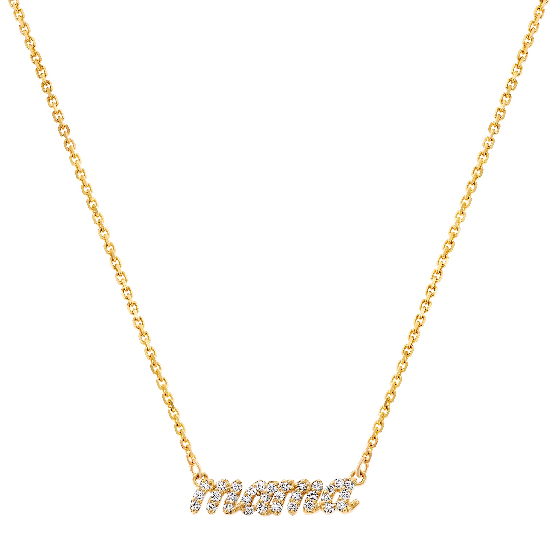 Mini Diamond Mama Necklace