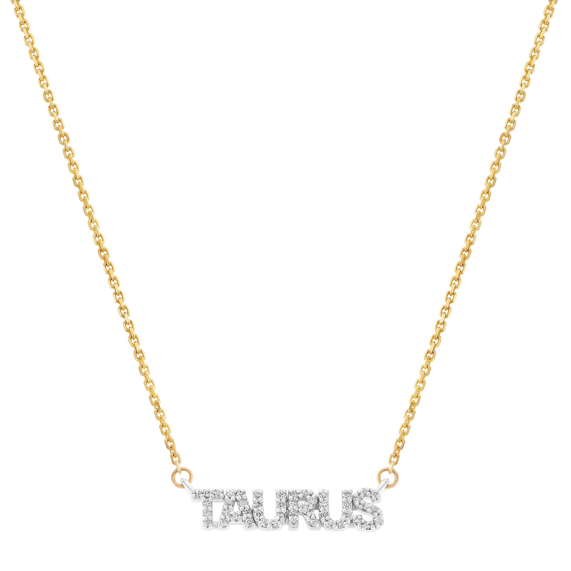 LeahJessica Taurus Mini Diamond Zodiac Necklace