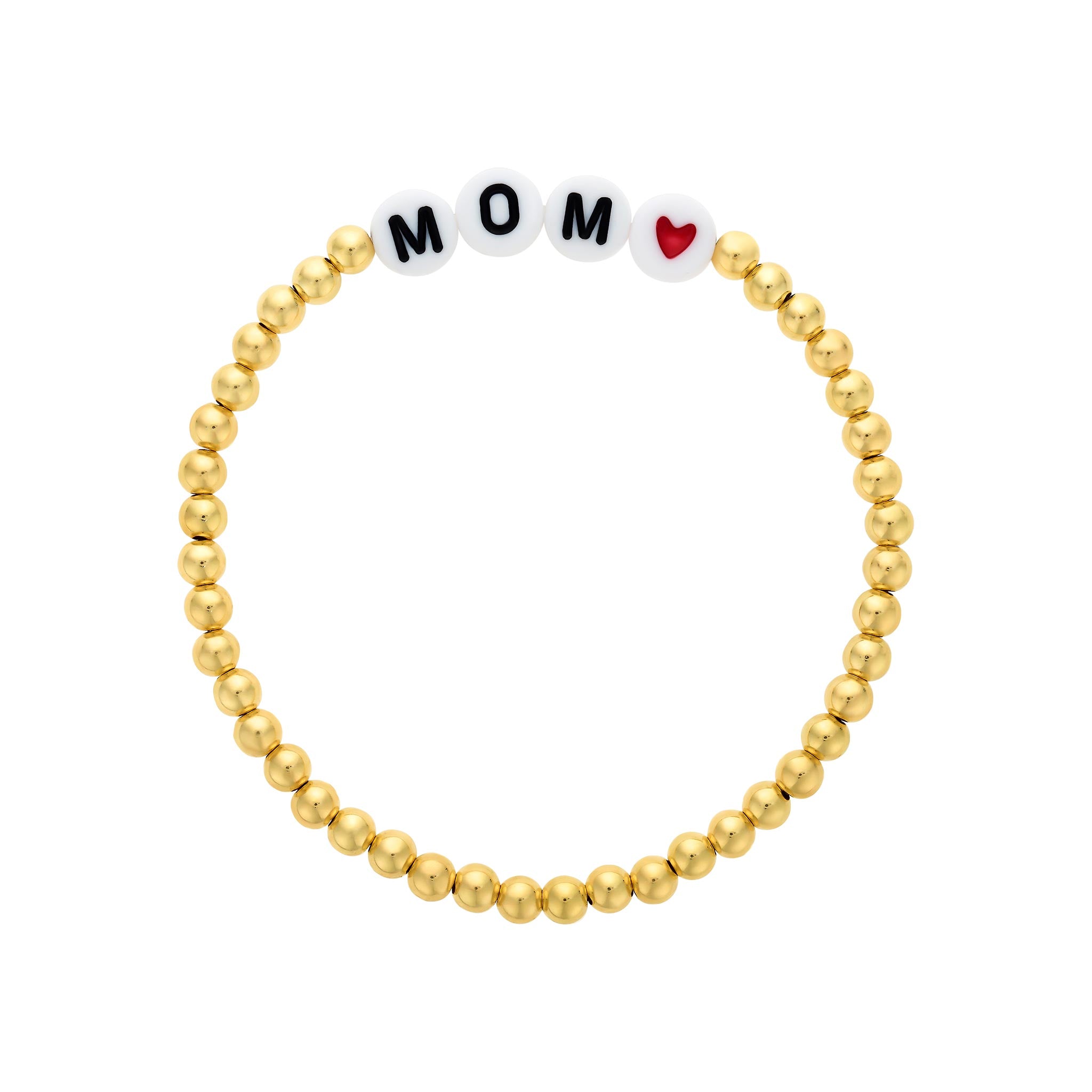 MOM Heart Bead Bracelet | LeahJessica Jewelry