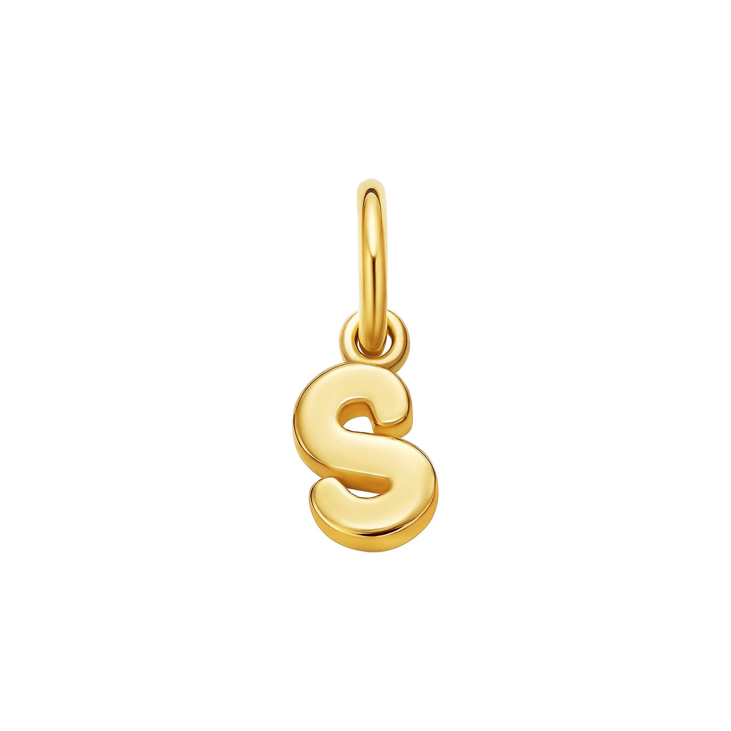 14k Mini Letter Charm