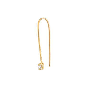 Guera Mini Baguette Wire Stud Earring  LeahJessica Jewelry