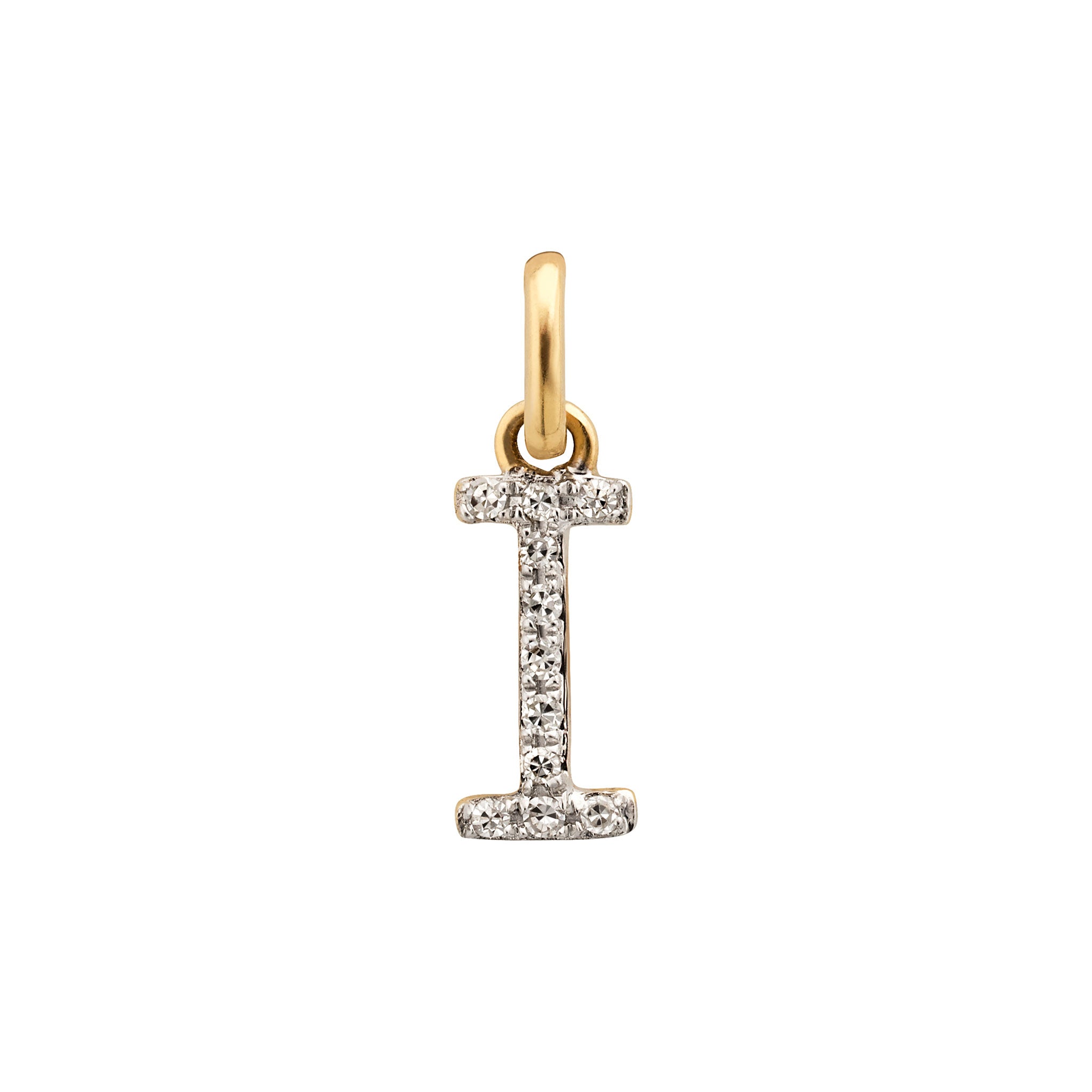 Mini Diamond Initial Charm | LeahJessica Jewelry