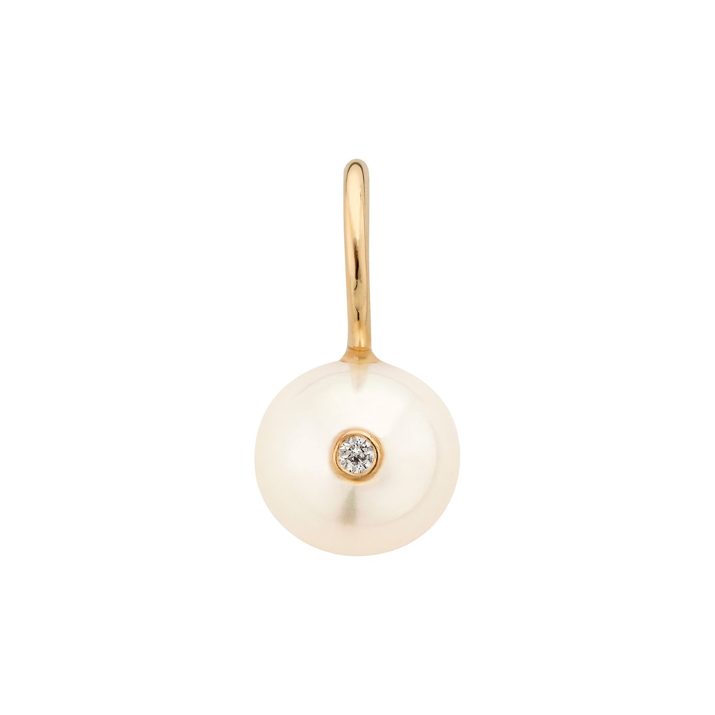 Pearl With A Diamond Charm LeahJessica Jewelry