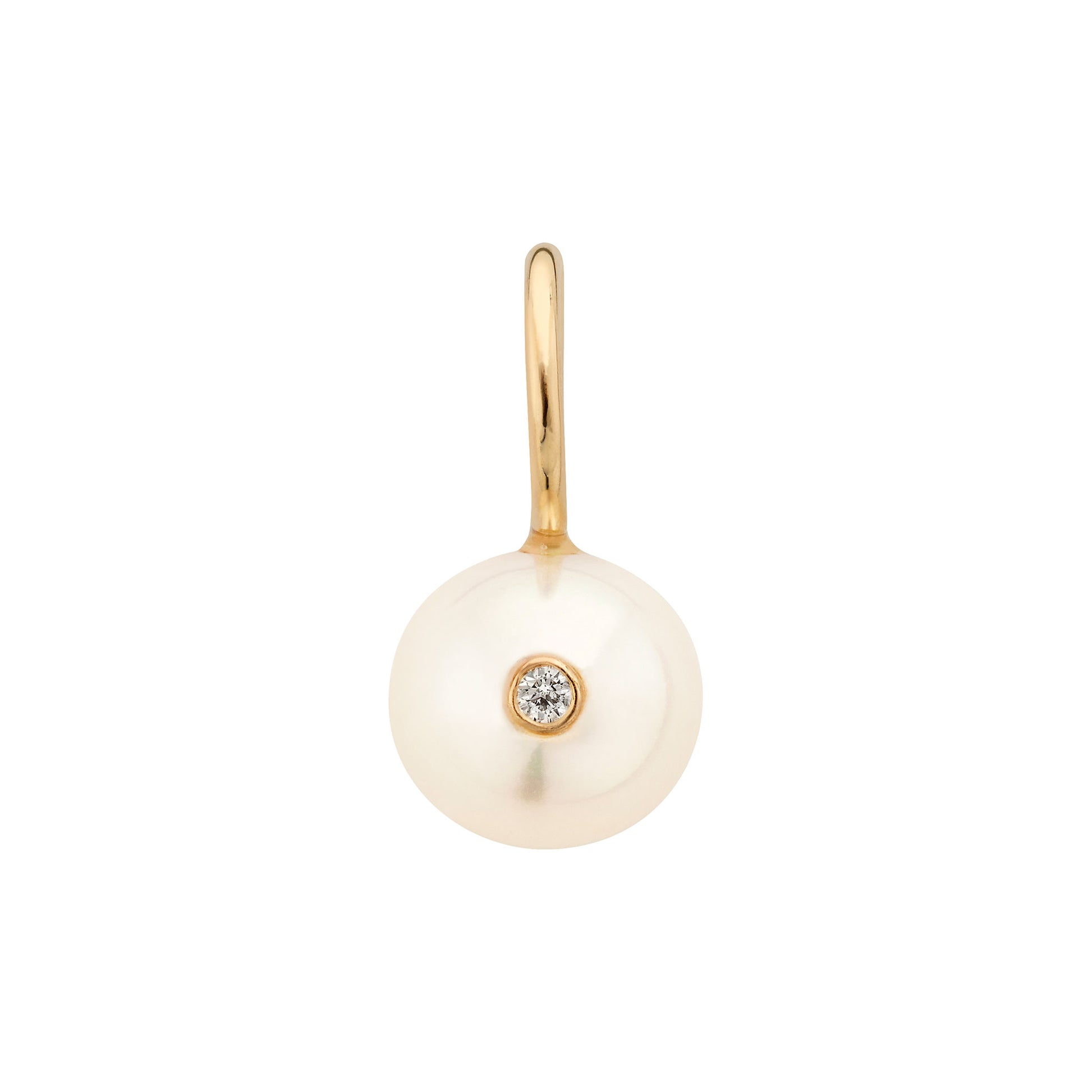 Pearl With A Diamond Charm LeahJessica Jewelry