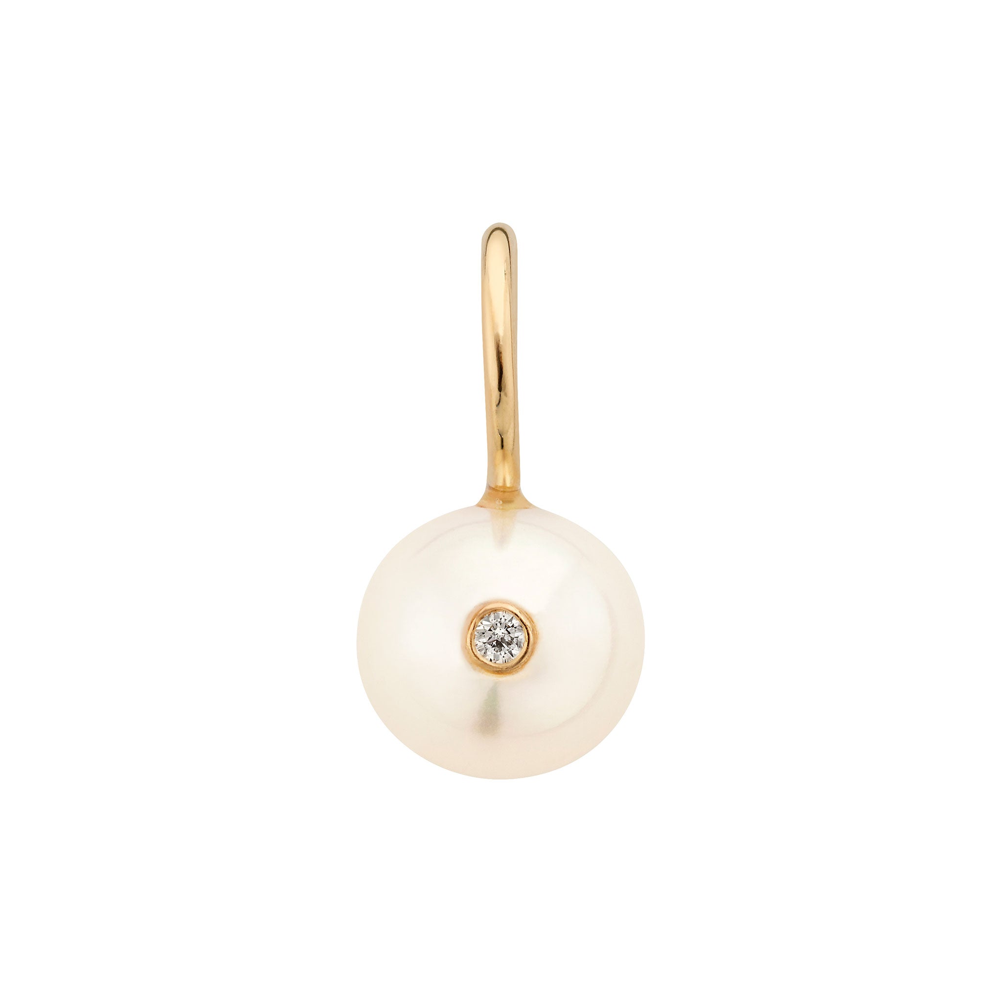 Pearl With A Diamond Charm LeahJessica Jewelry