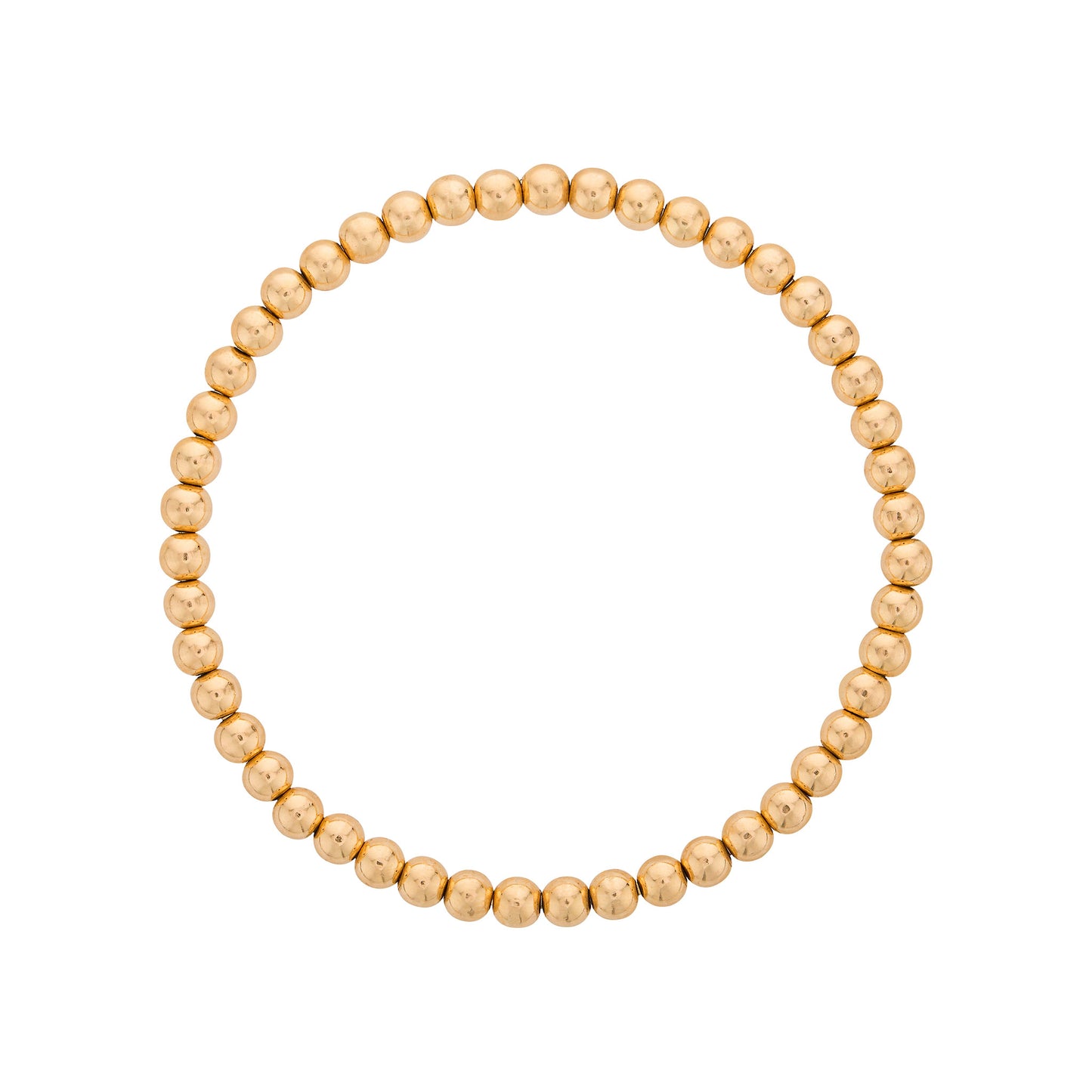 3mm Gold Filled Bead Bracelet