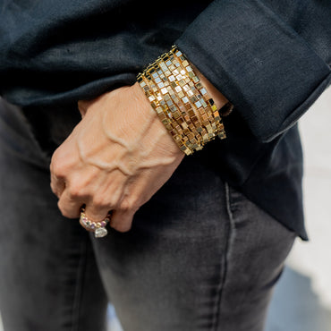 Square Bead Bracelet -3mm |LeahJessica Jewelry