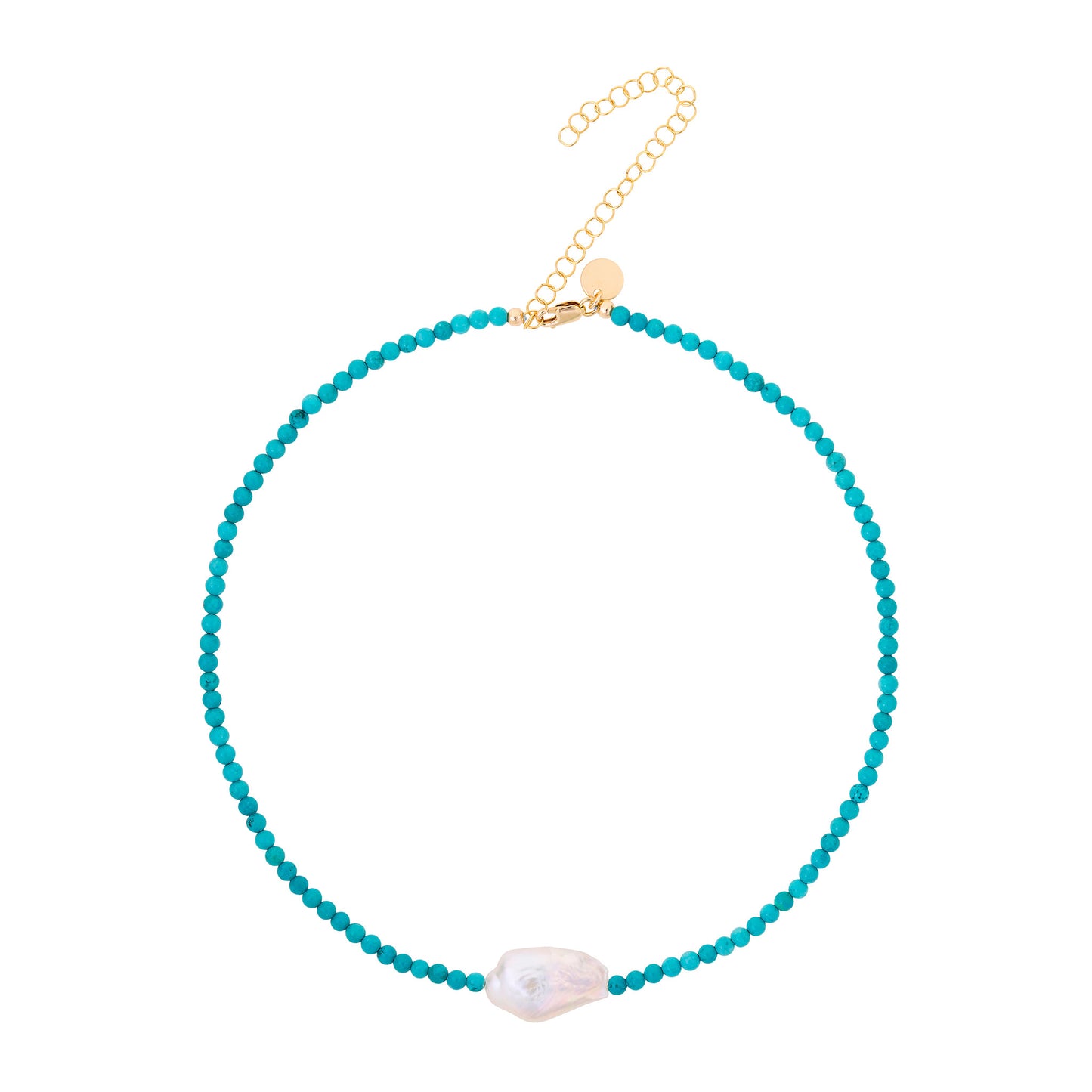 Turquoise & Pearl Necklace