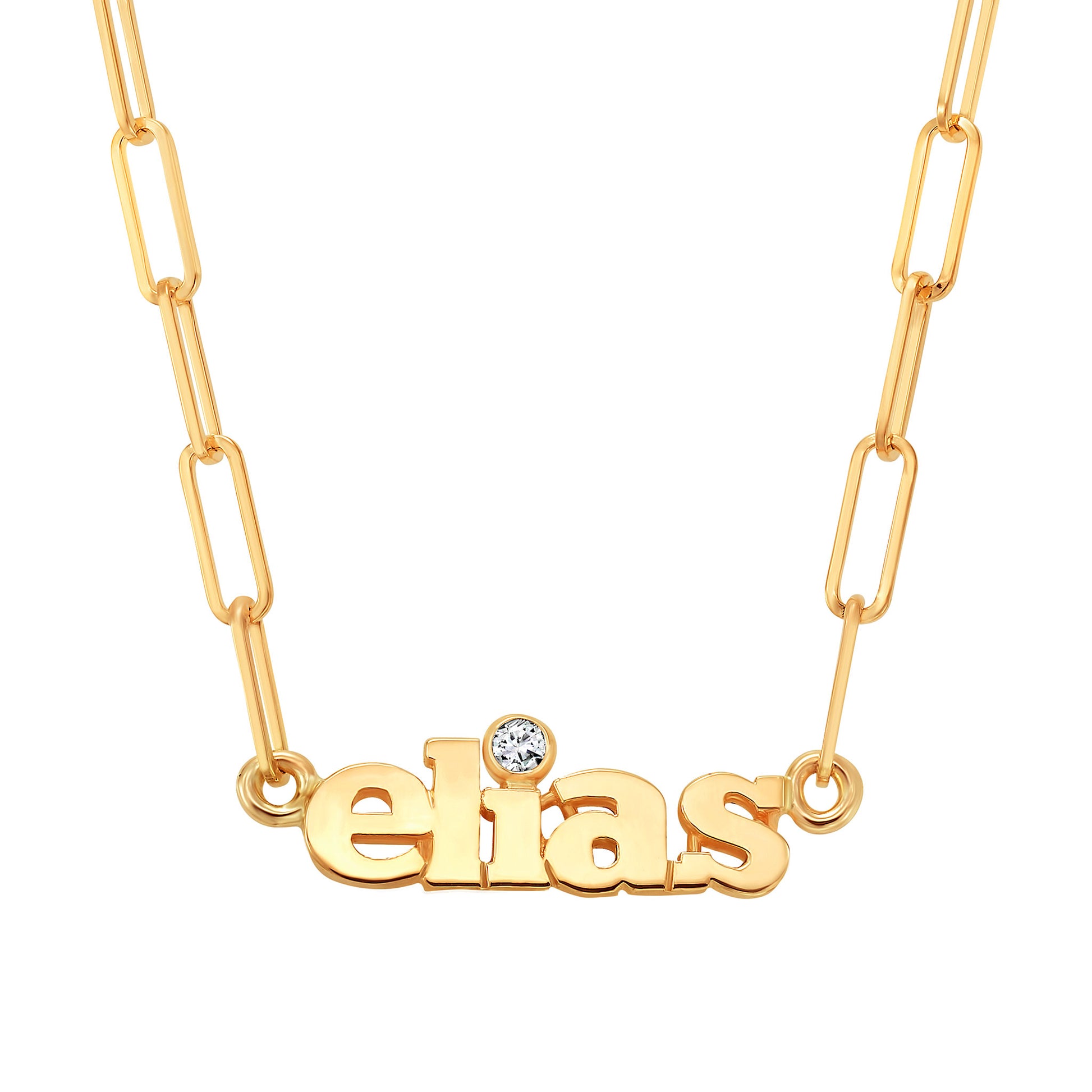 Mini Name With Diamond Necklace | LeahJessica Jewelry