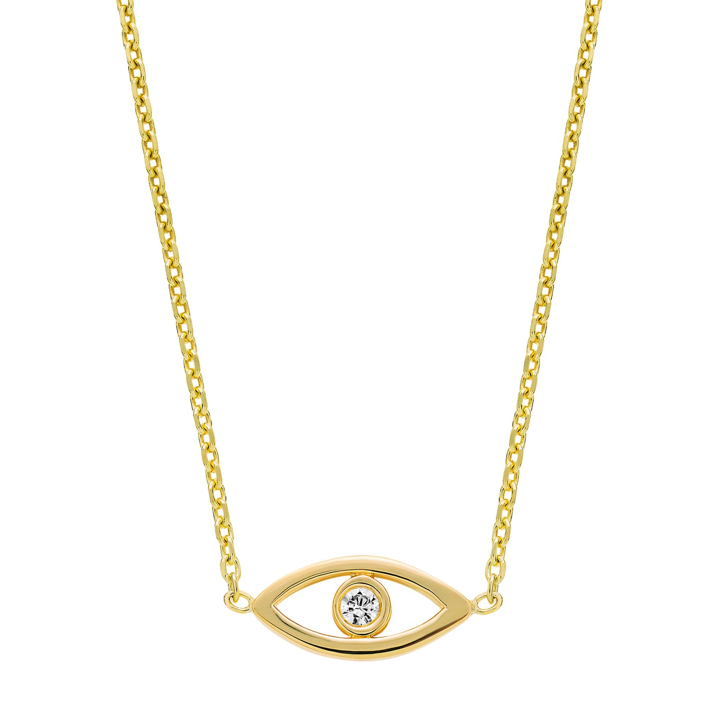 LeahJessica Eye With Diamond Necklace