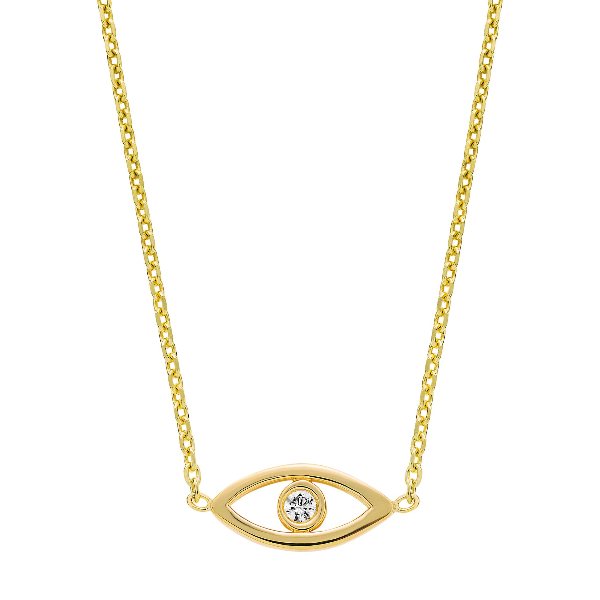 LeahJessica Eye With Diamond Necklace