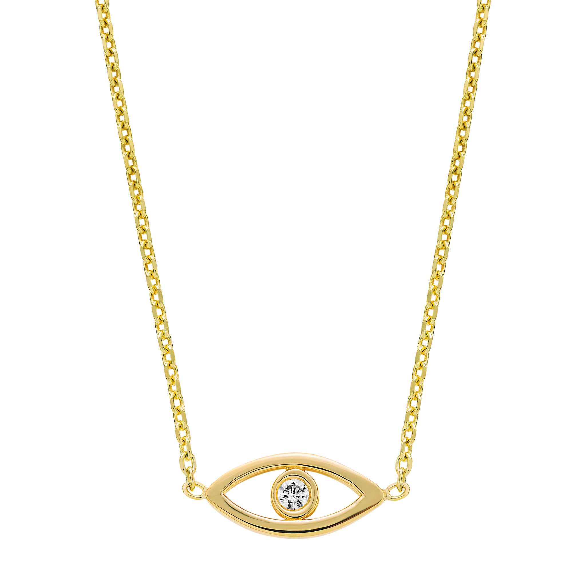 LeahJessica Eye With Diamond Necklace