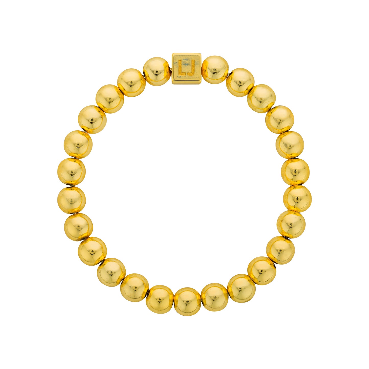 7mm Gold Filled Bead Bracelet